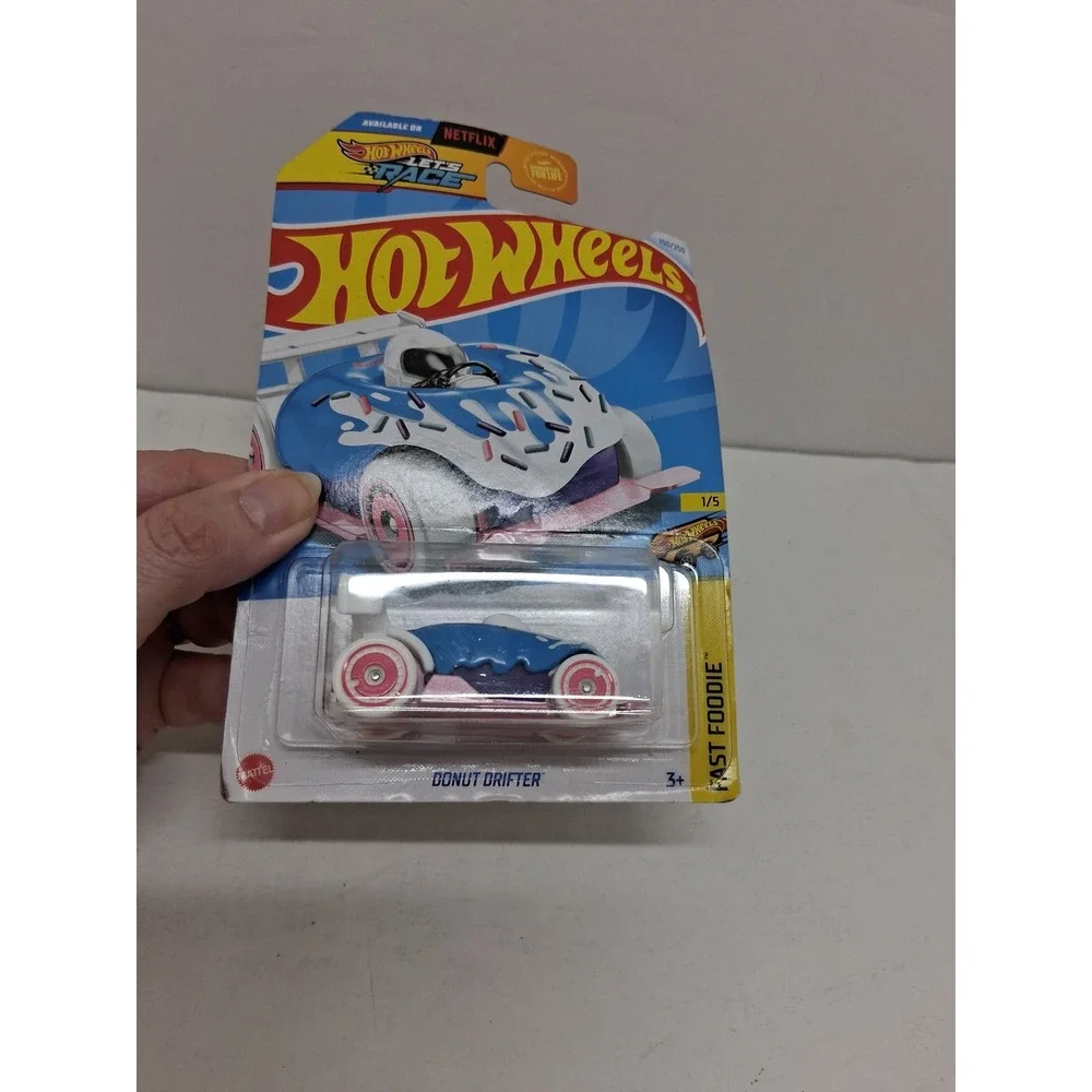 Hot Wheels Donut Drifter Blue Fast Foodie 1/5 150/250 HTB29 2024 Die-Cast Car